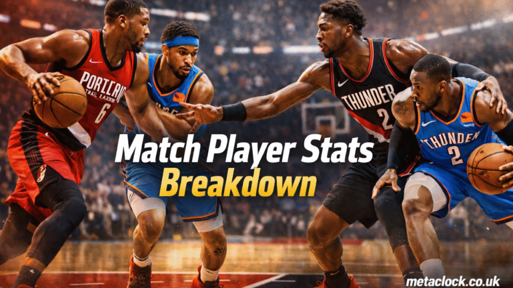 Portland Trail Blazers vs OKC Thunder Match Player Stats